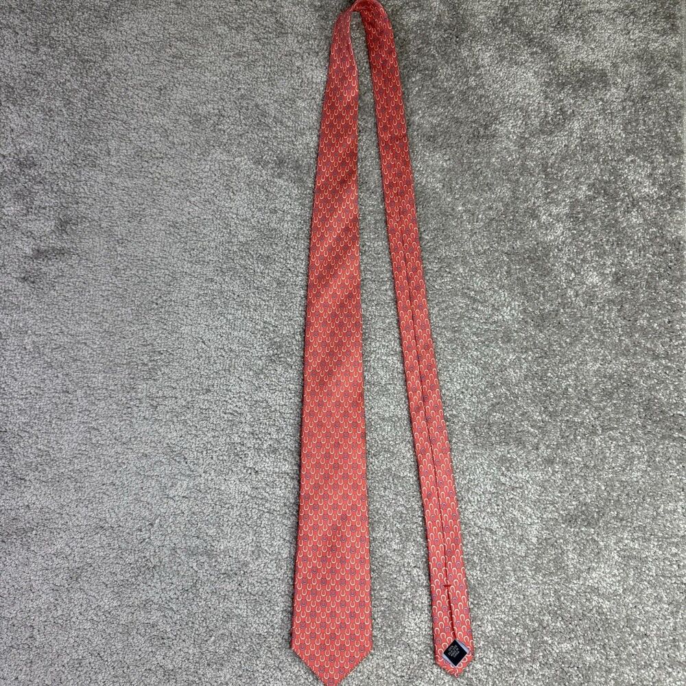 Tommy Hilfiger Tie Men’s Coral Silk